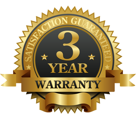 3-YEAR WARRANTY